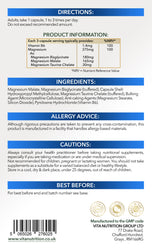 Magnesium Complex 120 Capsules 375mg 3-in-1